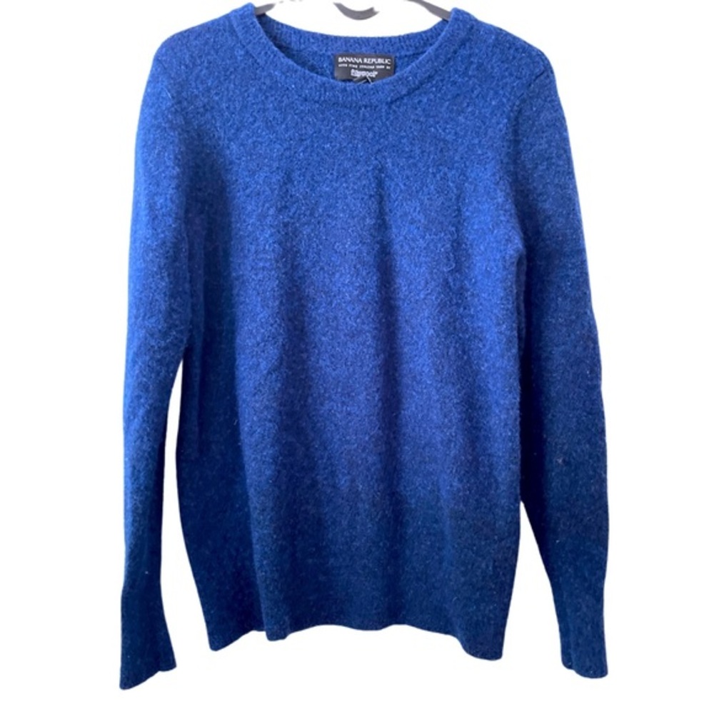 Banana Republic Italian Yarn By Filpucci Sweater - Blue Royal Wool‎ Long Sleeve